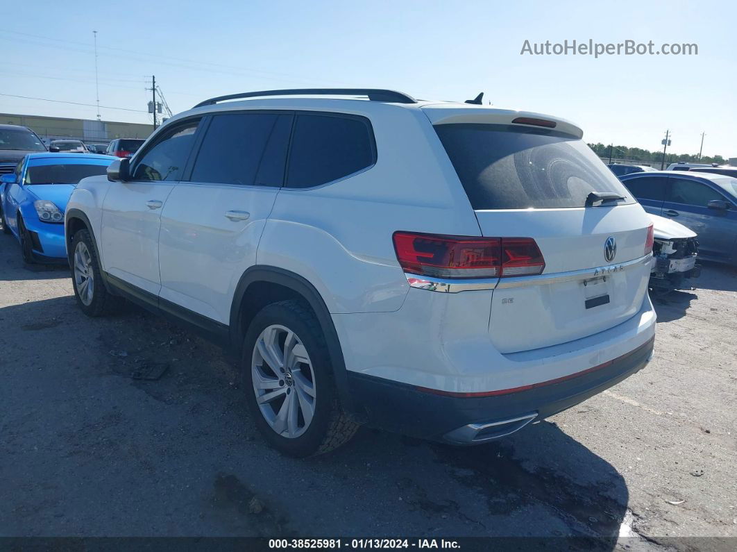 2021 Volkswagen Atlas 2.0t Se W/technology White vin: 1V2JP2CA9MC533533