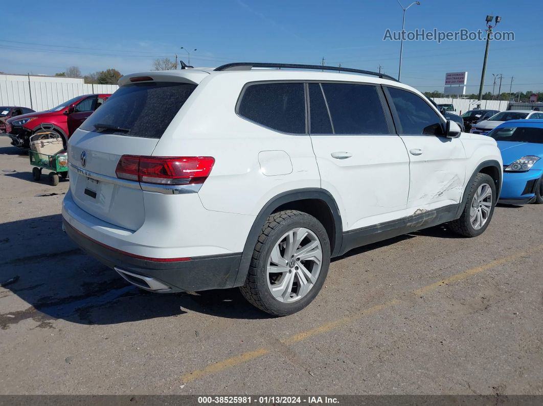 2021 Volkswagen Atlas 2.0t Se W/technology White vin: 1V2JP2CA9MC533533