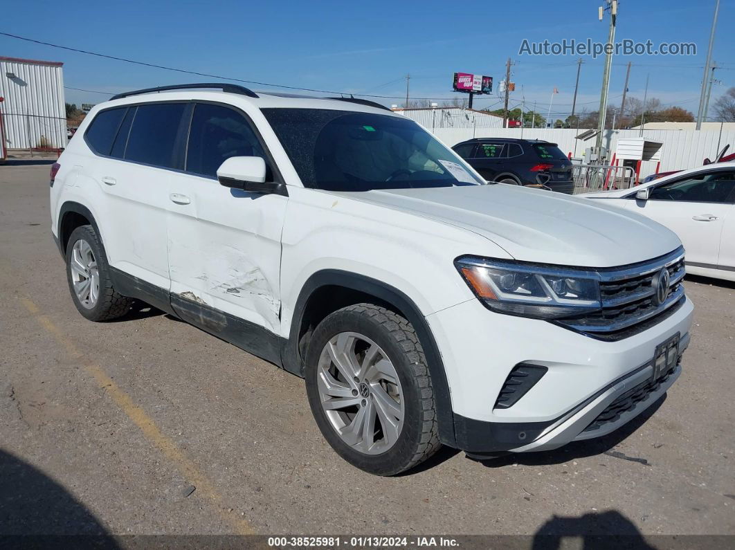 2021 Volkswagen Atlas 2.0t Se W/technology White vin: 1V2JP2CA9MC533533