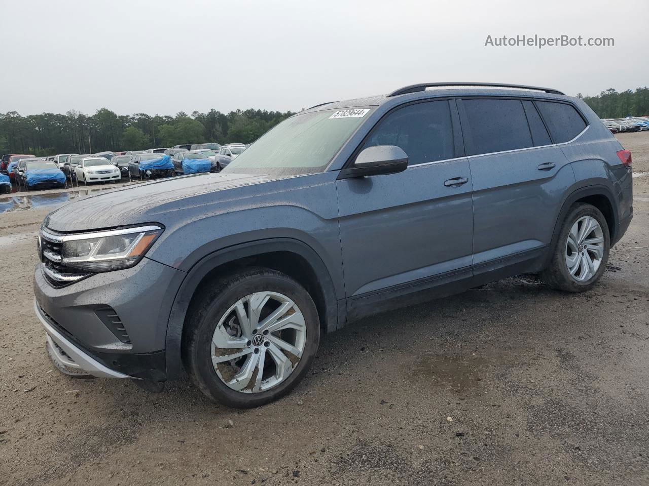 2021 Volkswagen Atlas Se Серый vin: 1V2JR2CA0MC593534