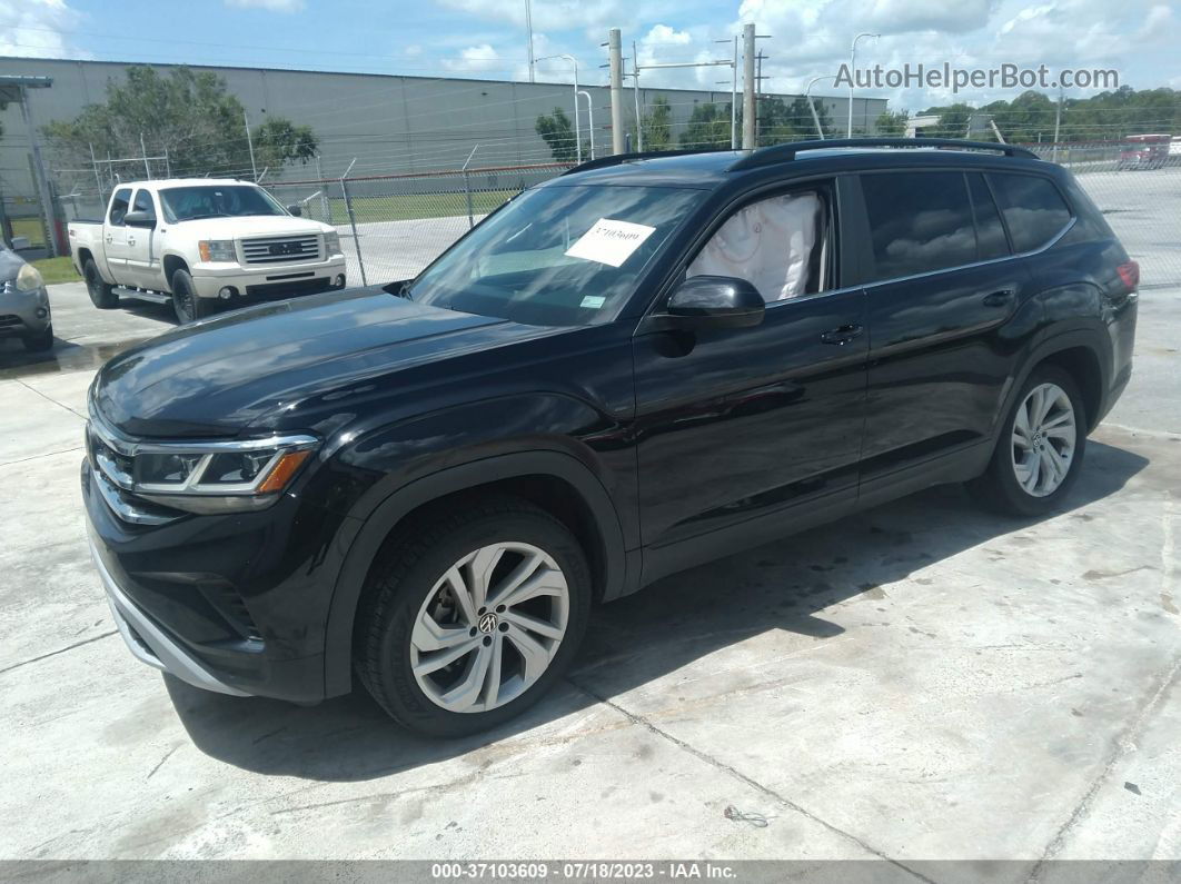 2021 Volkswagen Atlas 3.6l V6 Se W/technology Black vin: 1V2JR2CA0MC594196