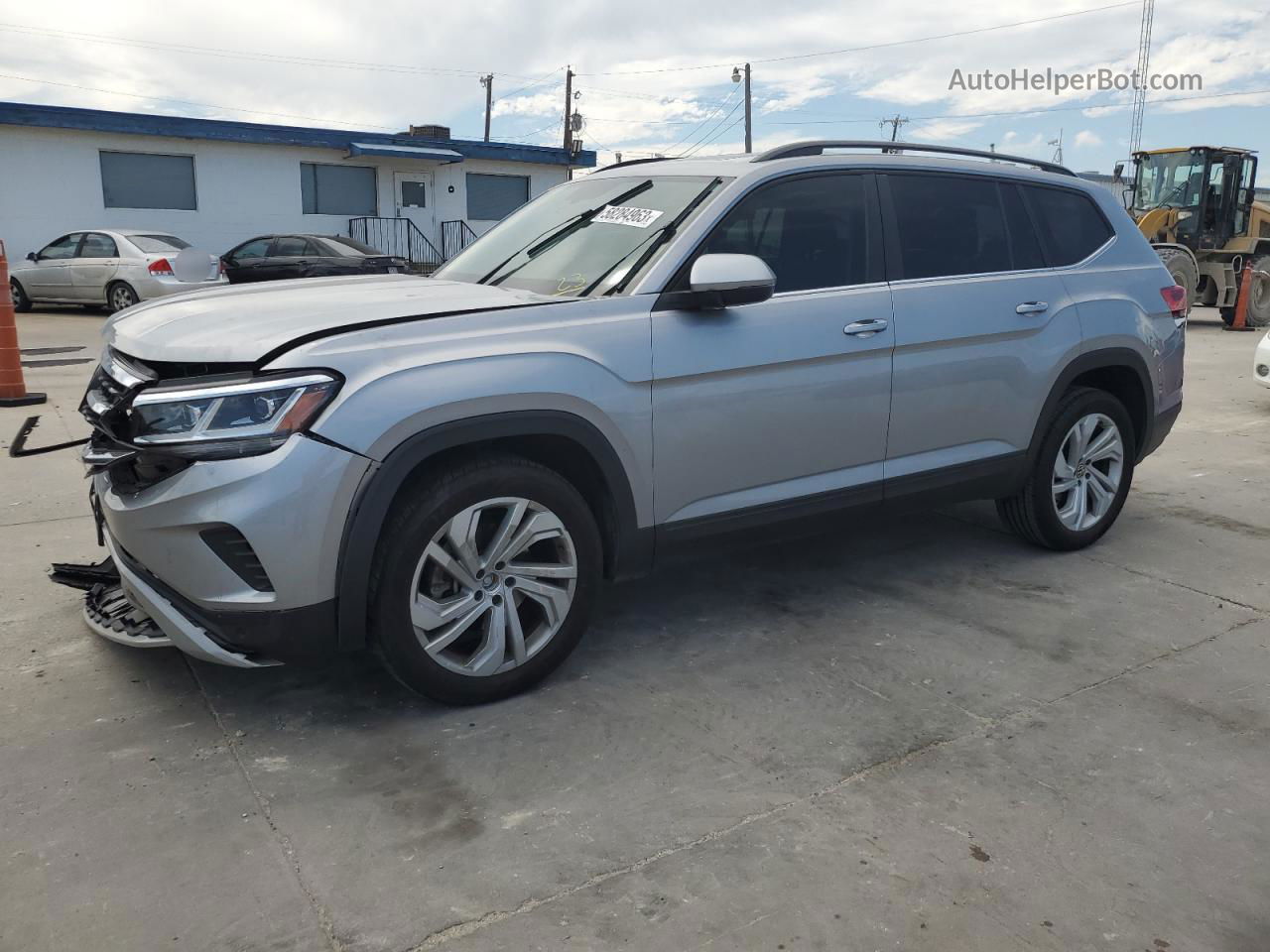 2021 Volkswagen Atlas Se Silver vin: 1V2JR2CA1MC518566