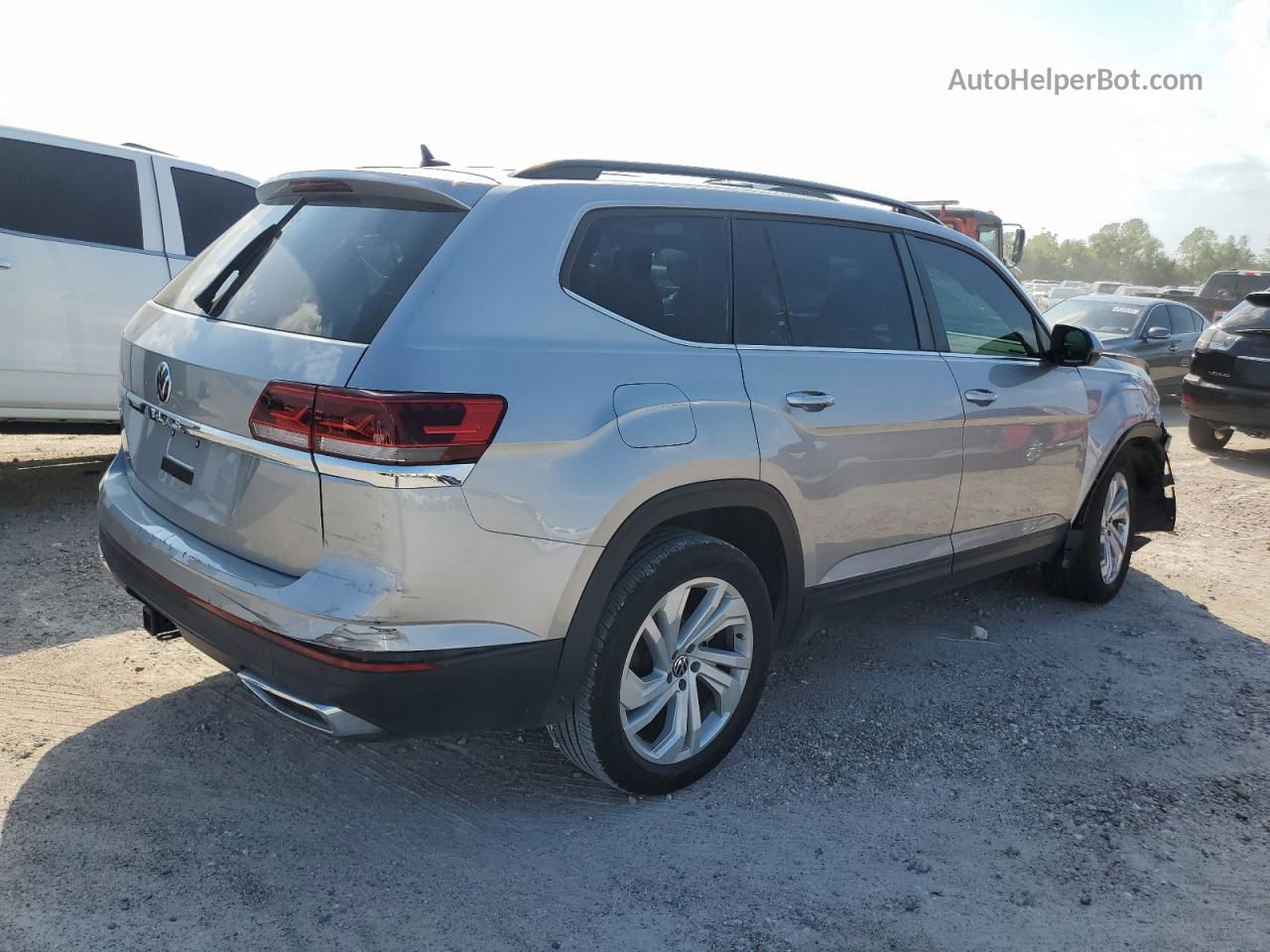 2021 Volkswagen Atlas Se Серебряный vin: 1V2JR2CA1MC518566