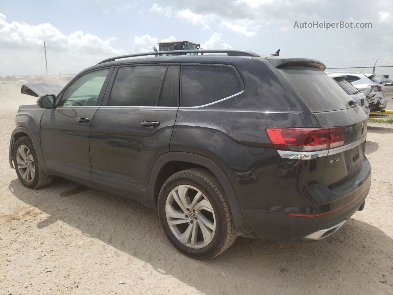 2021 Volkswagen Atlas Se Черный vin: 1V2JR2CA2MC535991