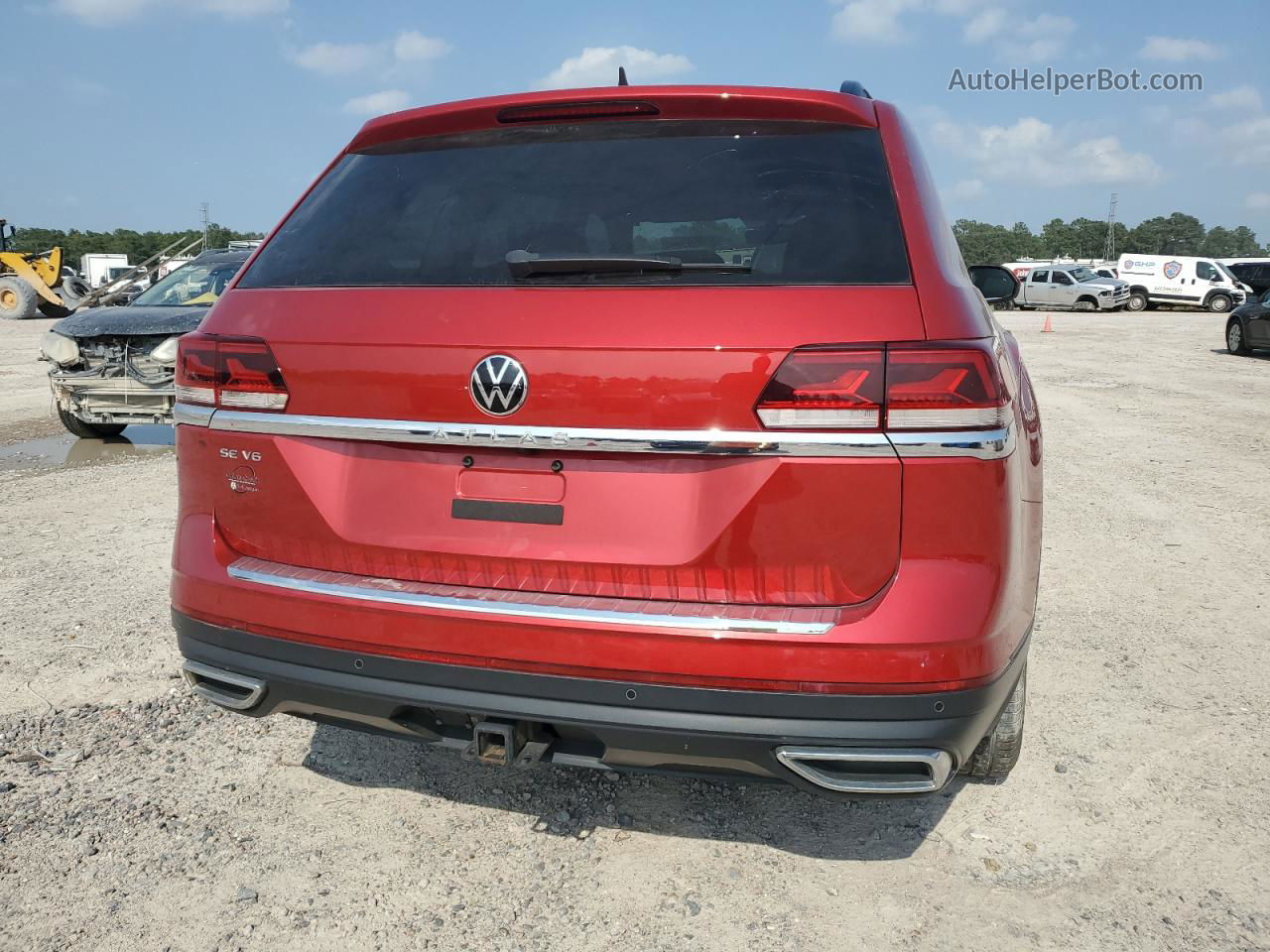 2021 Volkswagen Atlas Se Red vin: 1V2JR2CA3MC547406