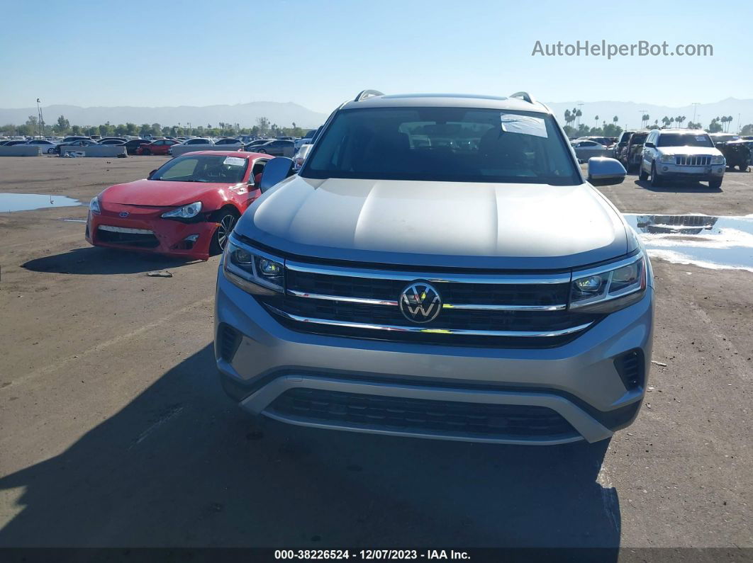 2021 Volkswagen Atlas 3.6l V6 Se W/technology Silver vin: 1V2JR2CA3MC549169