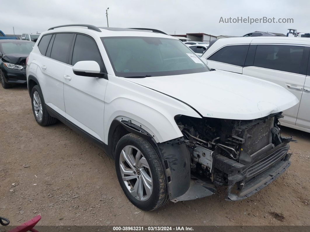 2021 Volkswagen Atlas 3.6l V6 Se W/technology White vin: 1V2JR2CA5MC508848