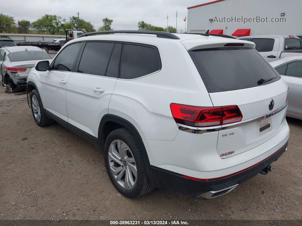 2021 Volkswagen Atlas 3.6l V6 Se W/technology White vin: 1V2JR2CA5MC508848