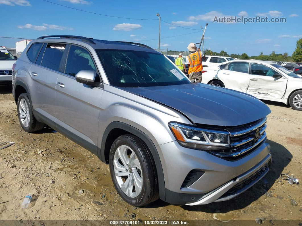 2021 Volkswagen Atlas 3.6l V6 Se W/technology Silver vin: 1V2JR2CA5MC513712