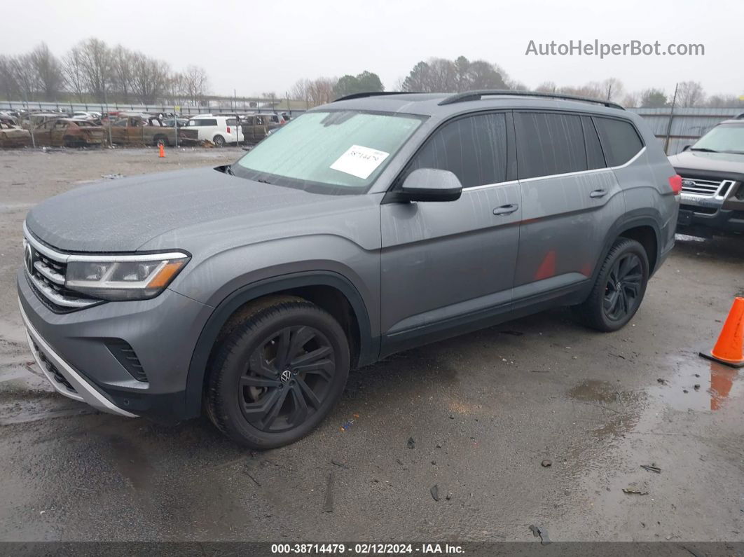 2021 Volkswagen Atlas 3.6l V6 Se W/technology Gray vin: 1V2JR2CA6MC531054