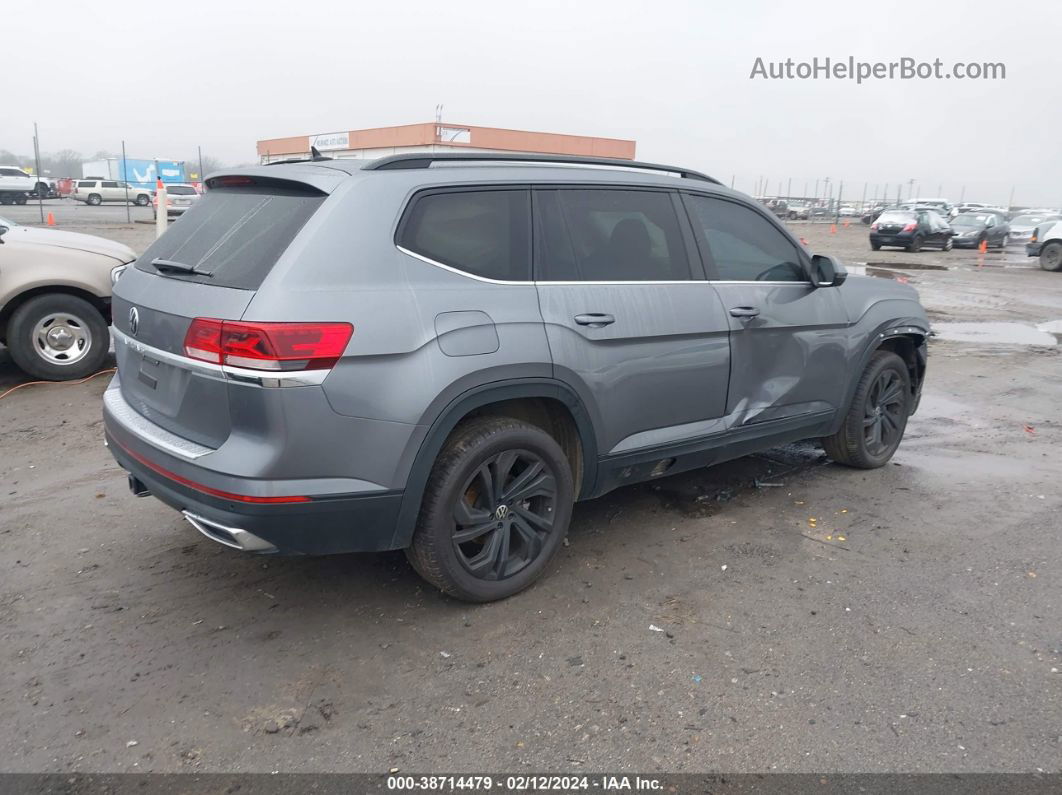 2021 Volkswagen Atlas 3.6l V6 Se W/technology Gray vin: 1V2JR2CA6MC531054