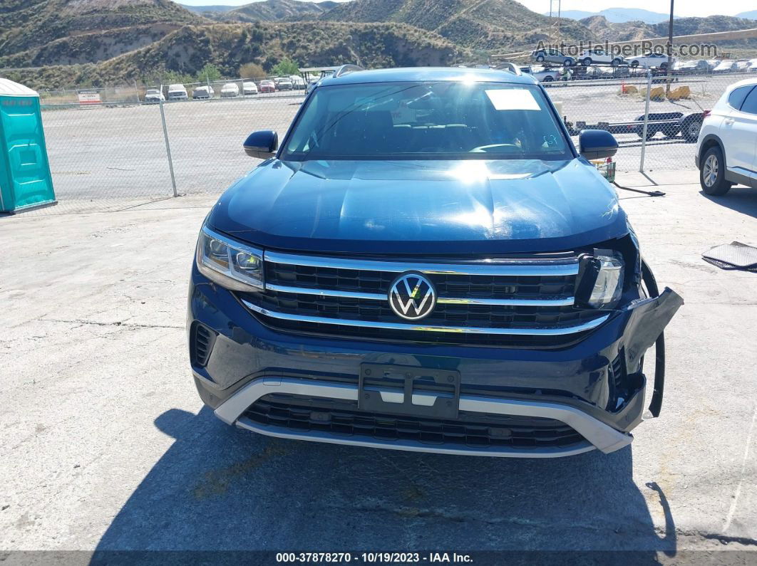 2021 Volkswagen Atlas 3.6l V6 Se W/technology Blue vin: 1V2JR2CA7MC543133