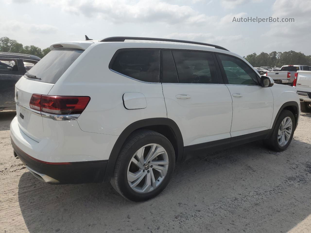 2021 Volkswagen Atlas Se White vin: 1V2JR2CA9MC540086