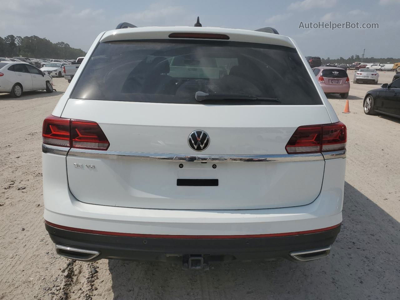 2021 Volkswagen Atlas Se White vin: 1V2JR2CA9MC540086