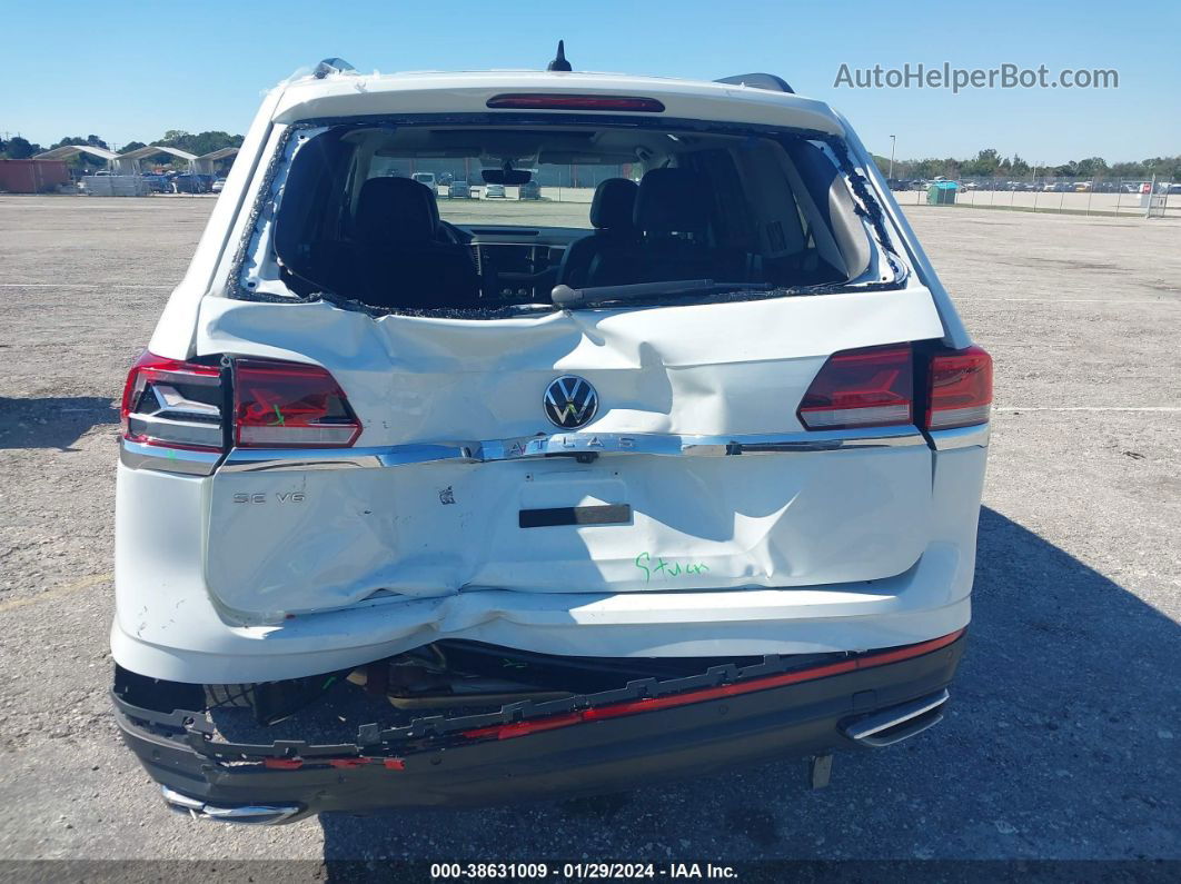 2021 Volkswagen Atlas 3.6l V6 Se W/technology White vin: 1V2JR2CA9MC604160