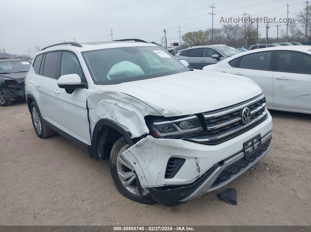 2021 Volkswagen Atlas 3.6l V6 Se W/technology White vin: 1V2JR2CA9MC610248