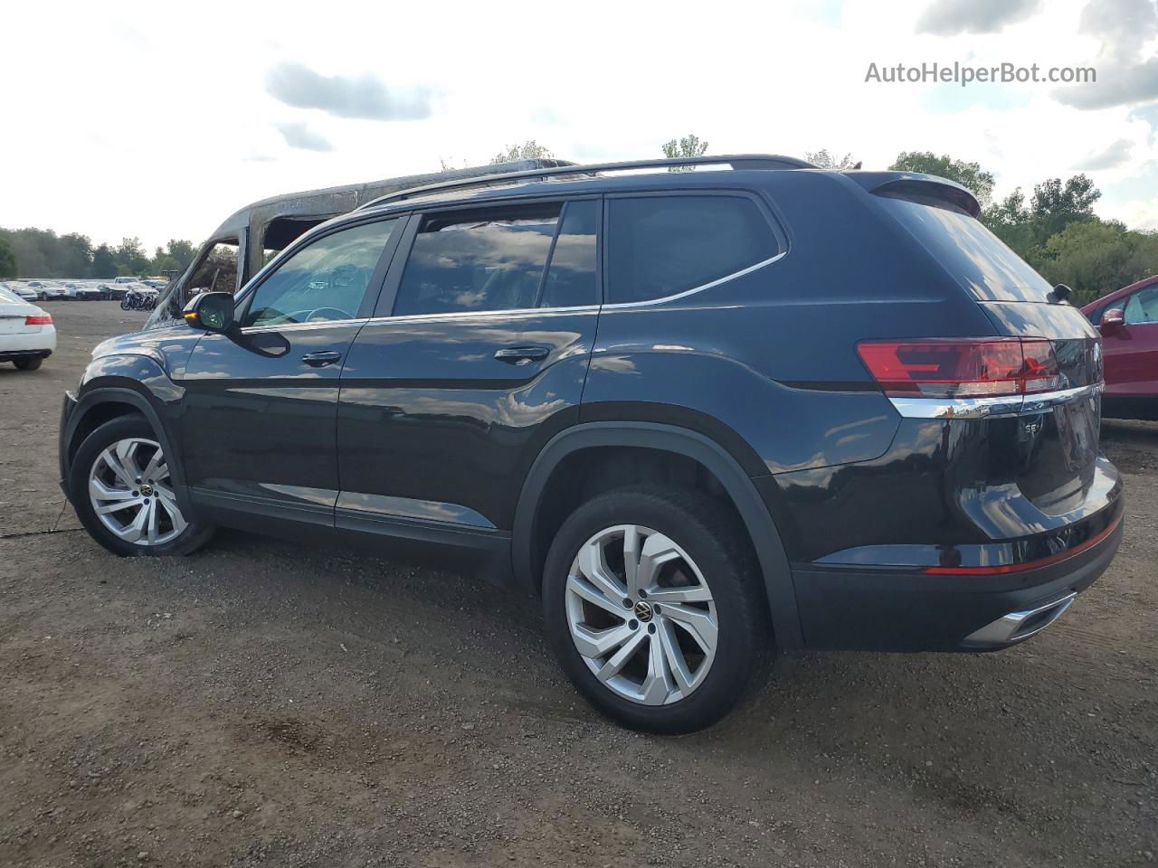 2021 Volkswagen Atlas Se Черный vin: 1V2KP2CA7MC556703