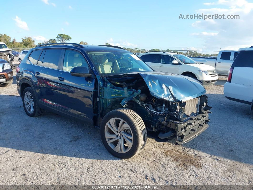 2021 Volkswagen Atlas 2.0t Se W/technology Blue vin: 1V2KP2CA8MC548173