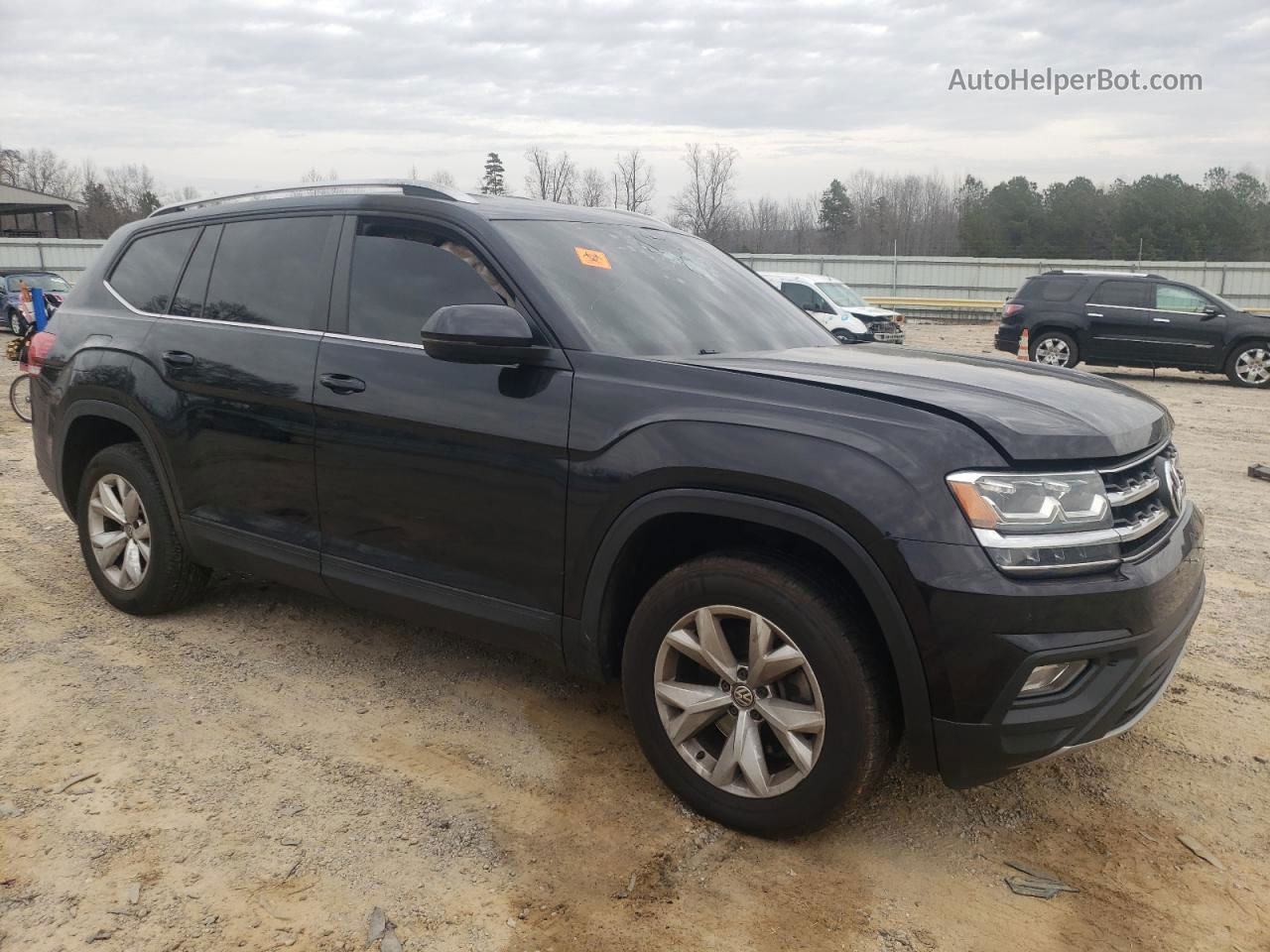 2018 Volkswagen Atlas Se Black vin: 1V2KR2CA0JC545600