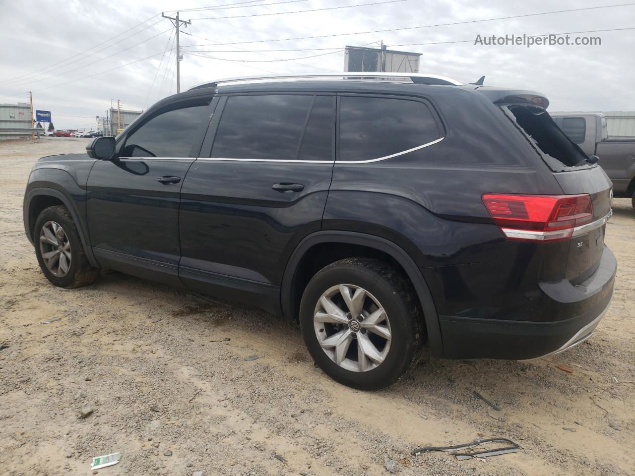 2018 Volkswagen Atlas Se Black vin: 1V2KR2CA0JC545600