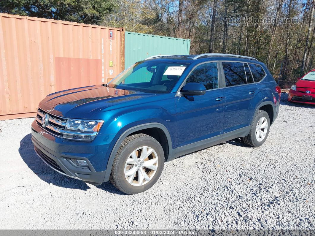 2018 Volkswagen Atlas 3.6l V6 Se Blue vin: 1V2KR2CA1JC567086