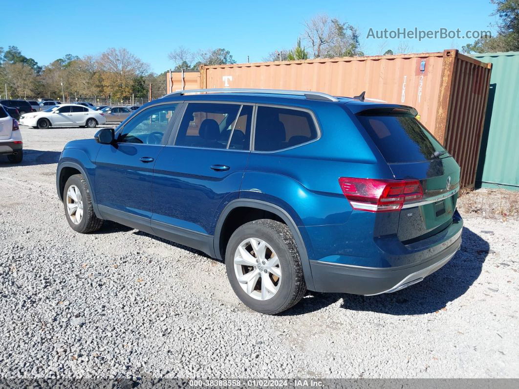 2018 Volkswagen Atlas 3.6l V6 Se Blue vin: 1V2KR2CA1JC567086