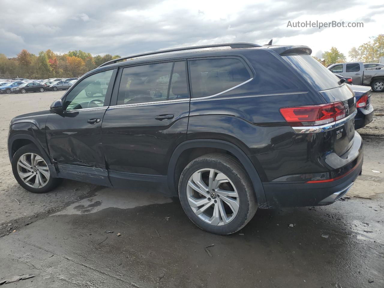 2021 Volkswagen Atlas Se Black vin: 1V2KR2CA1MC502808