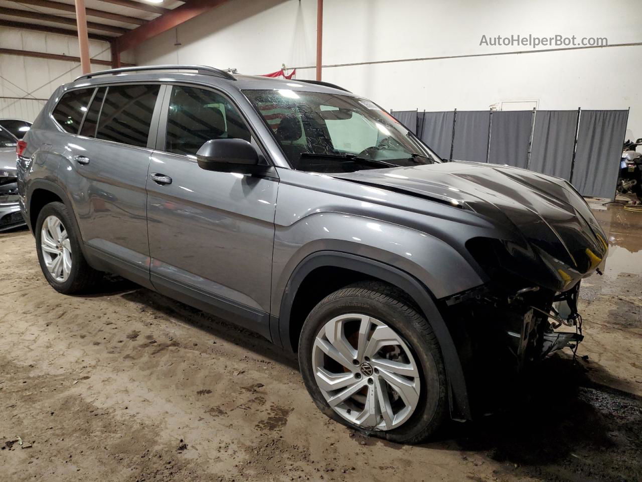 2021 Volkswagen Atlas Se Gray vin: 1V2KR2CA1MC571854