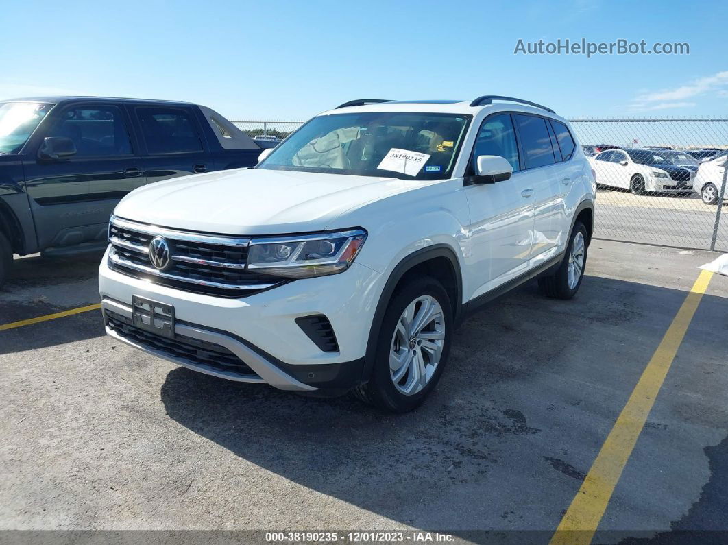 2021 Volkswagen Atlas 3.6l V6 Se W/technology White vin: 1V2KR2CA1MC608692