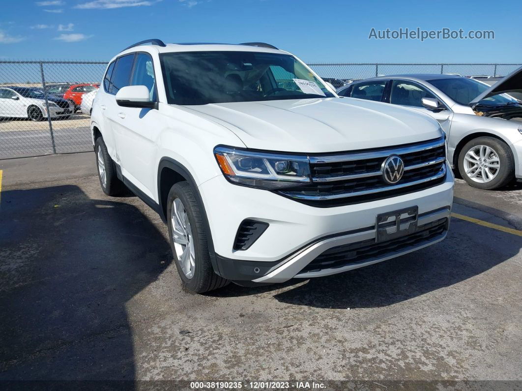 2021 Volkswagen Atlas 3.6l V6 Se W/technology White vin: 1V2KR2CA1MC608692