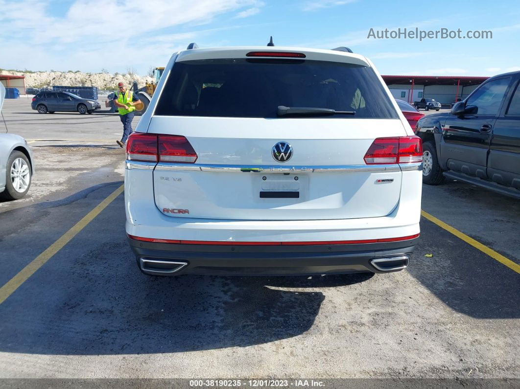 2021 Volkswagen Atlas 3.6l V6 Se W/technology White vin: 1V2KR2CA1MC608692