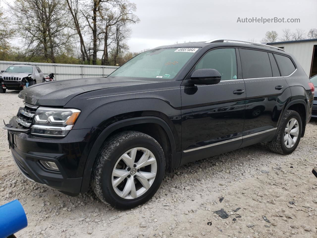 2018 Volkswagen Atlas Se Black vin: 1V2KR2CA2JC505941