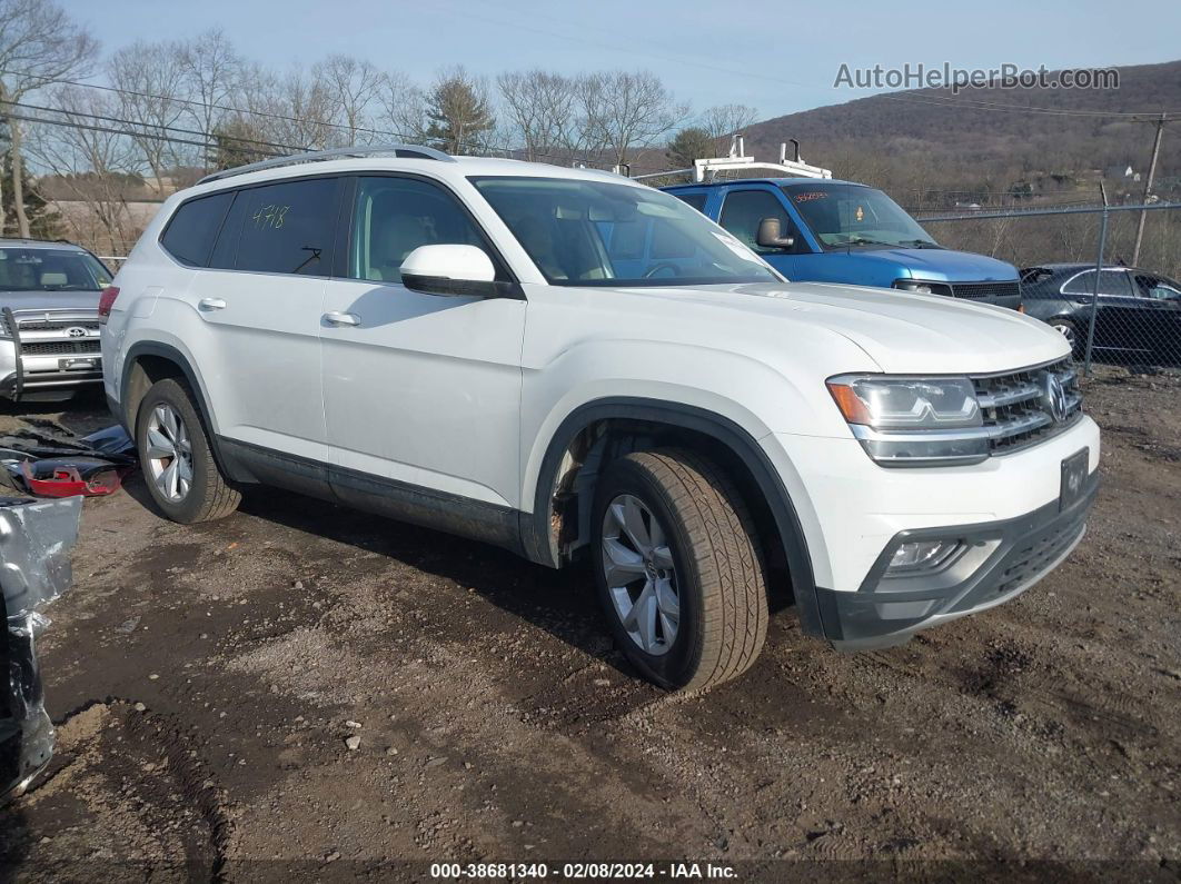 2018 Volkswagen Atlas 3.6l V6 Se White vin: 1V2KR2CA2JC513991