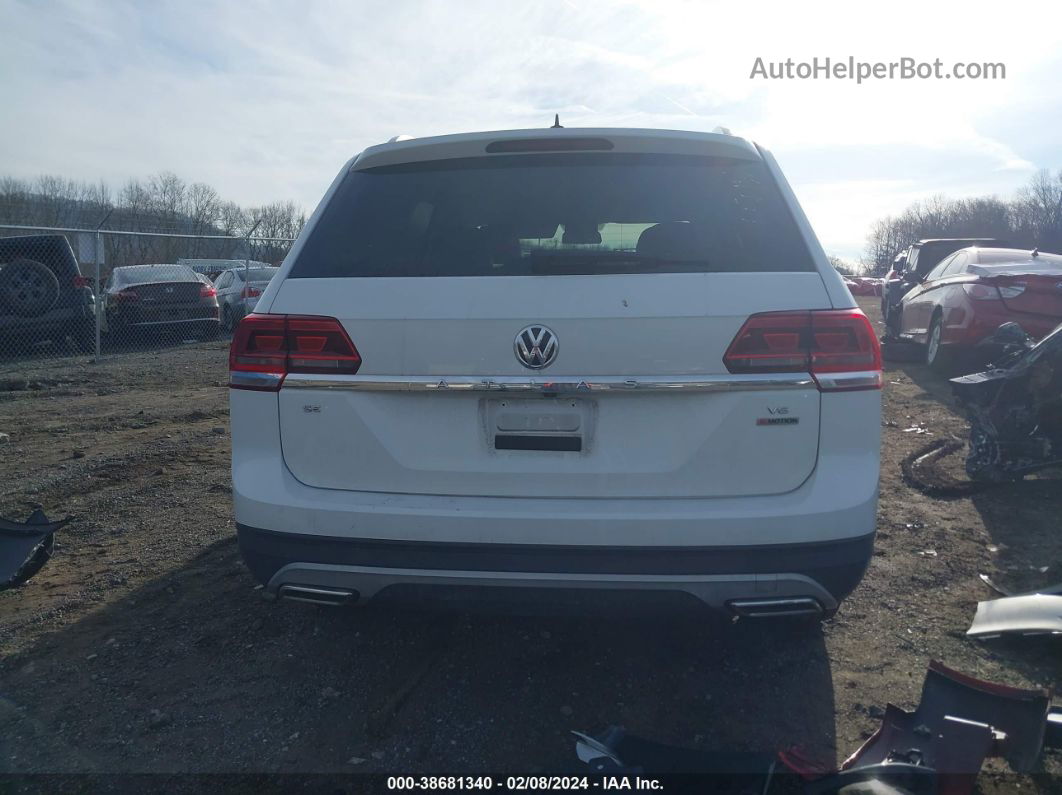 2018 Volkswagen Atlas 3.6l V6 Se White vin: 1V2KR2CA2JC513991