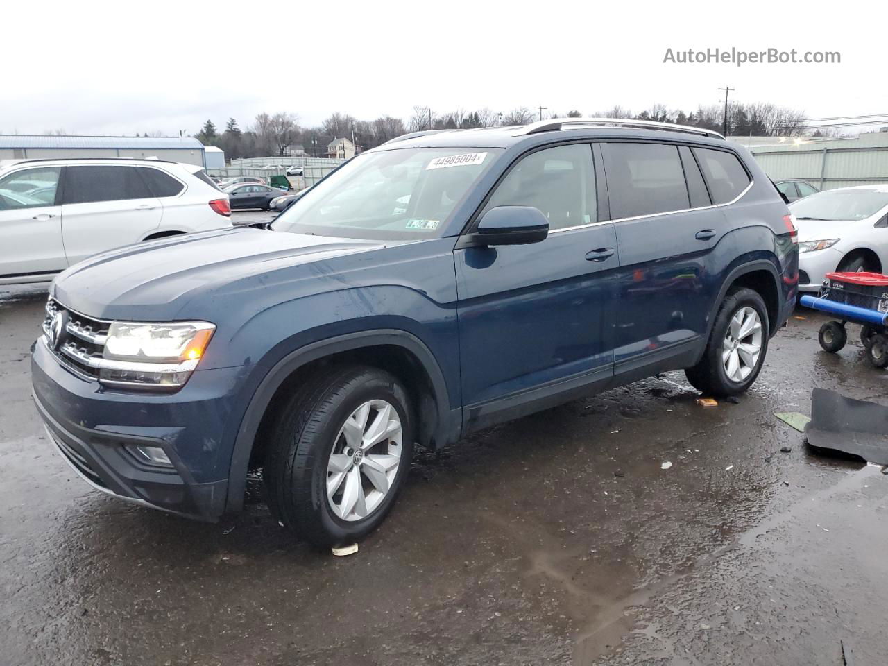 2018 Volkswagen Atlas Se Blue vin: 1V2KR2CA2JC580106