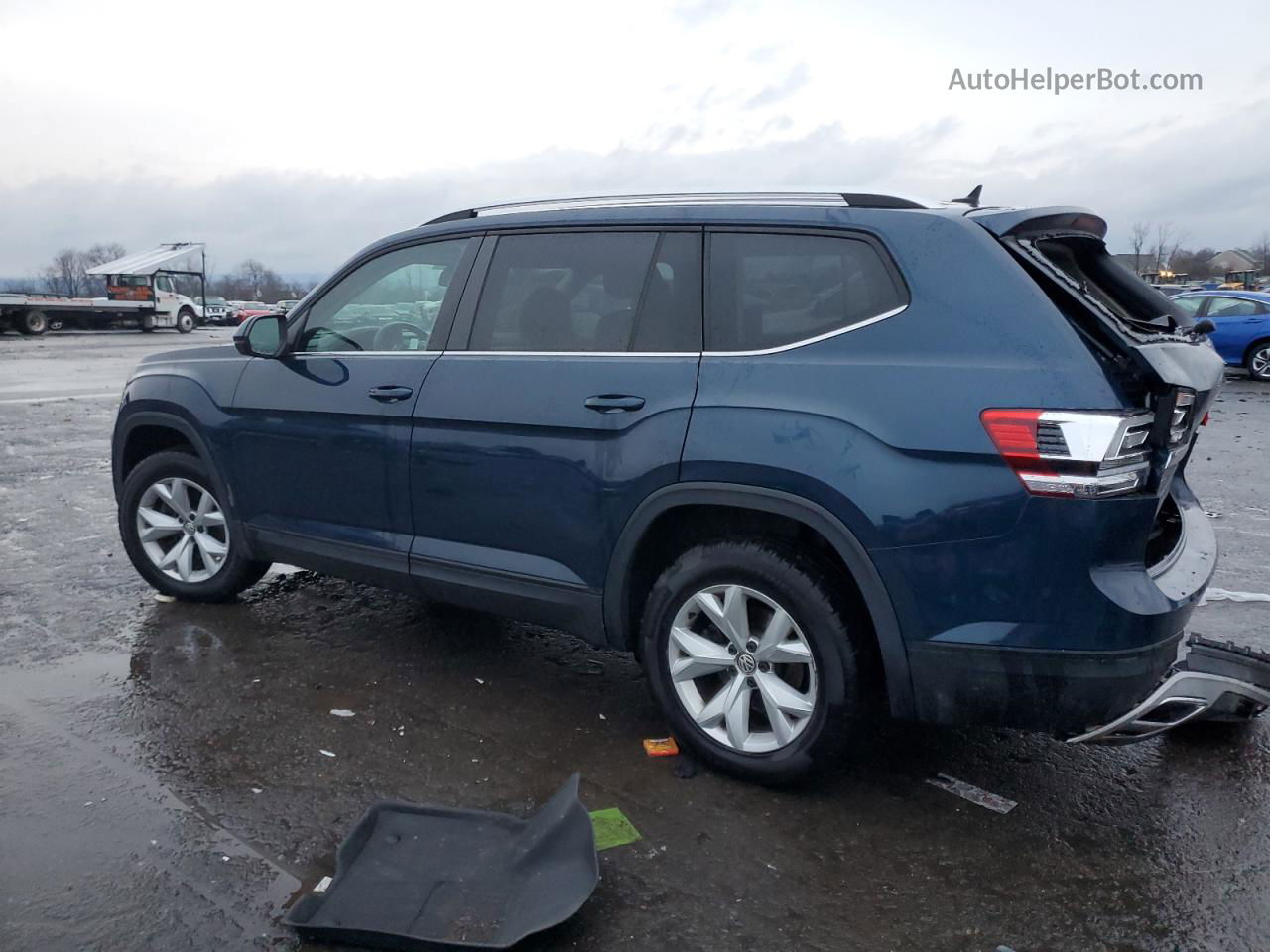 2018 Volkswagen Atlas Se Blue vin: 1V2KR2CA2JC580106