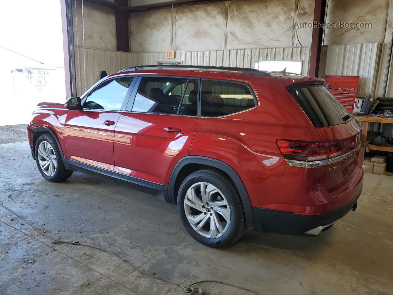 2021 Volkswagen Atlas Se Красный vin: 1V2KR2CA2MC502784