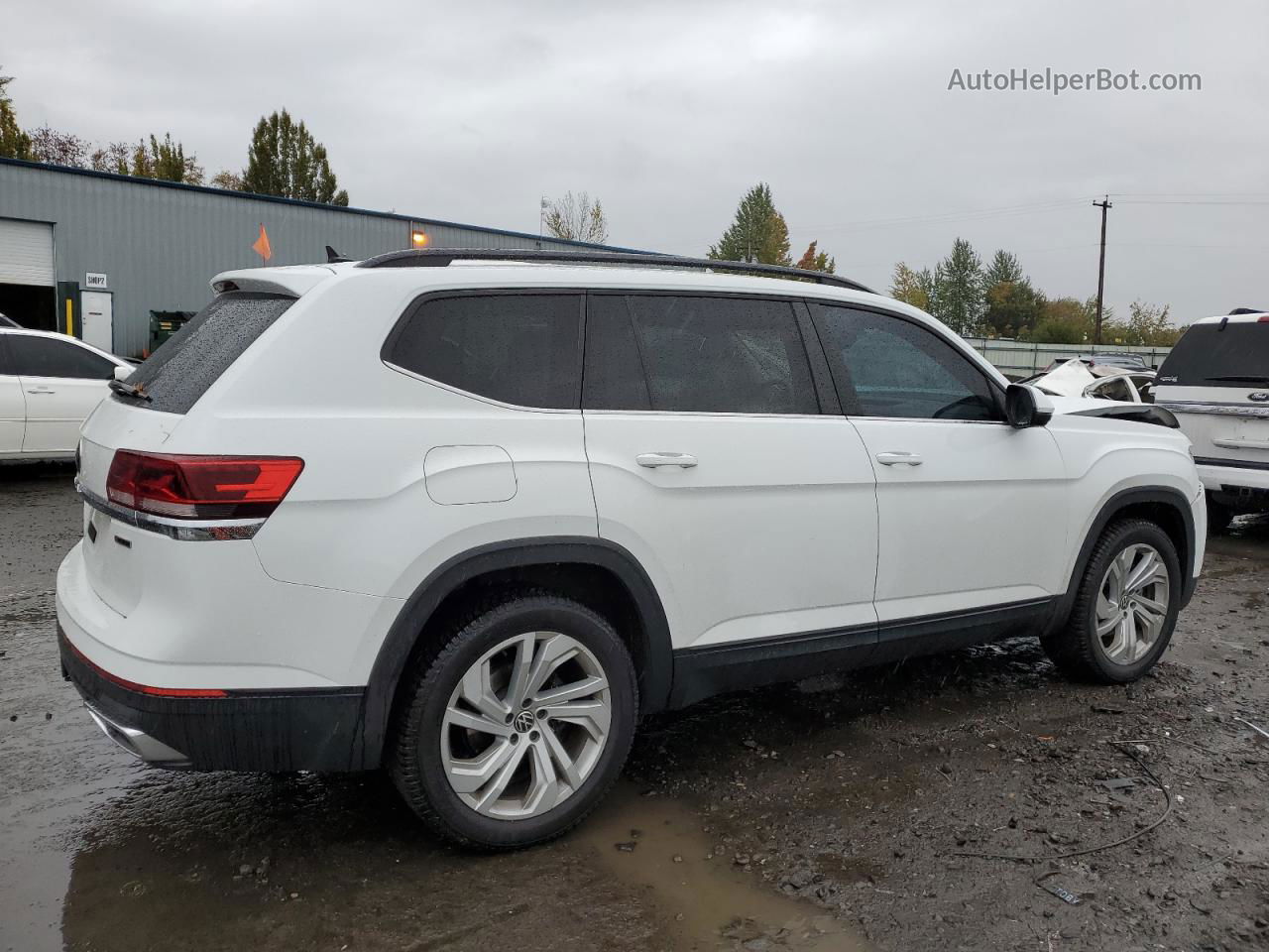 2021 Volkswagen Atlas Se White vin: 1V2KR2CA3MC555591