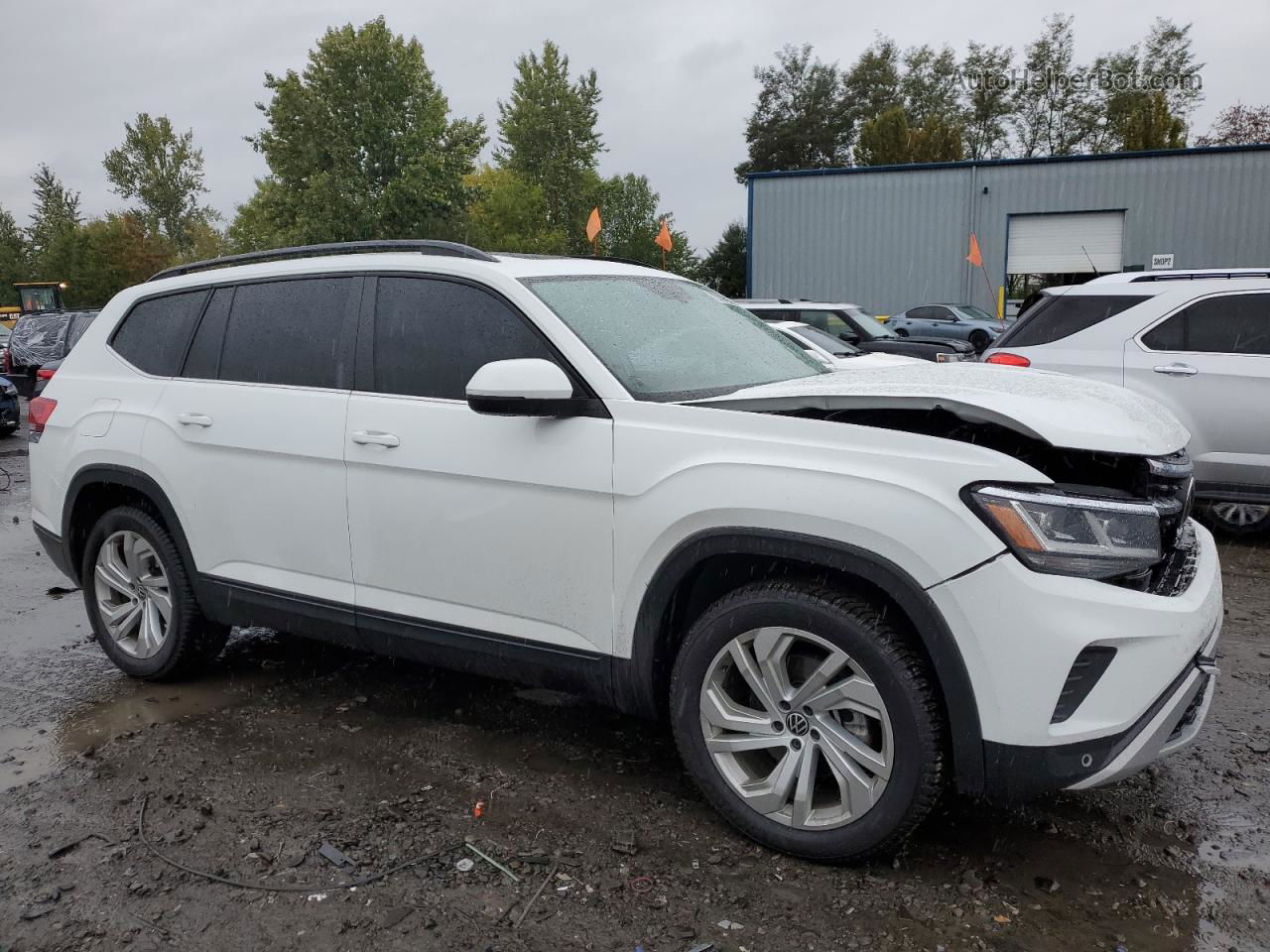 2021 Volkswagen Atlas Se White vin: 1V2KR2CA3MC555591