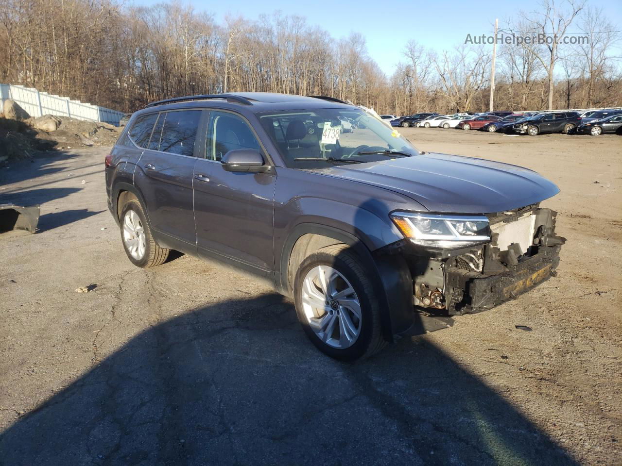 2021 Volkswagen Atlas Se Серый vin: 1V2KR2CA3MC578580