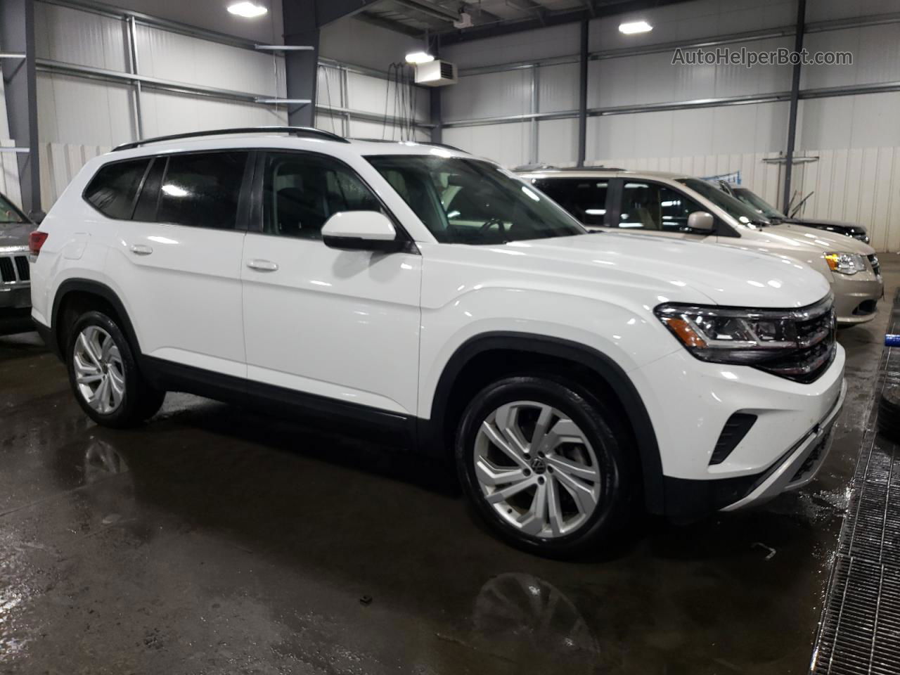 2021 Volkswagen Atlas Se White vin: 1V2KR2CA5MC500382