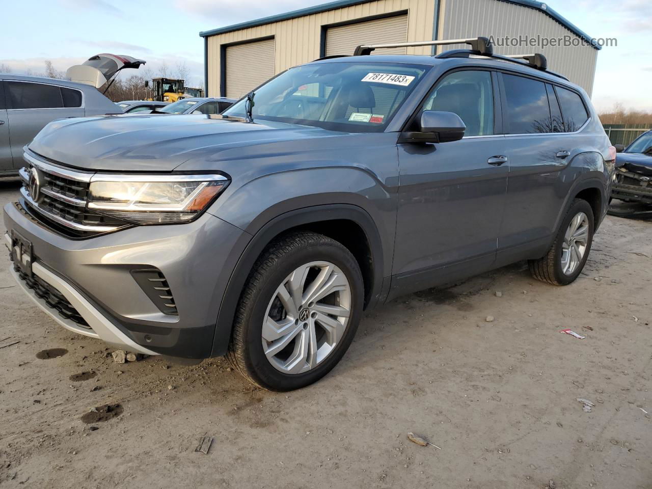 2021 Volkswagen Atlas Se Gray vin: 1V2KR2CA5MC558654