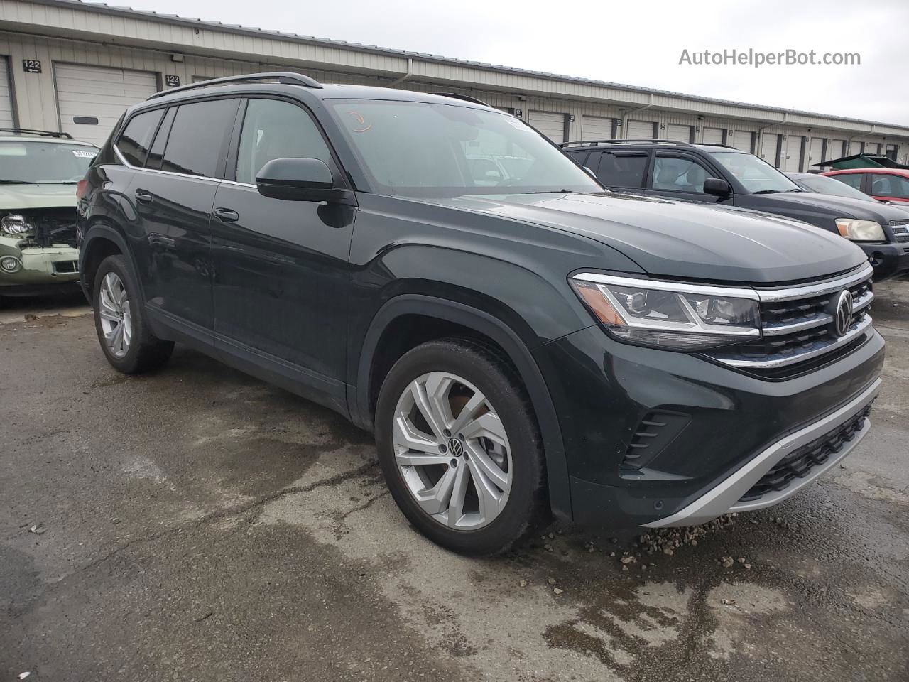 2021 Volkswagen Atlas Se Черный vin: 1V2KR2CA5MC603527