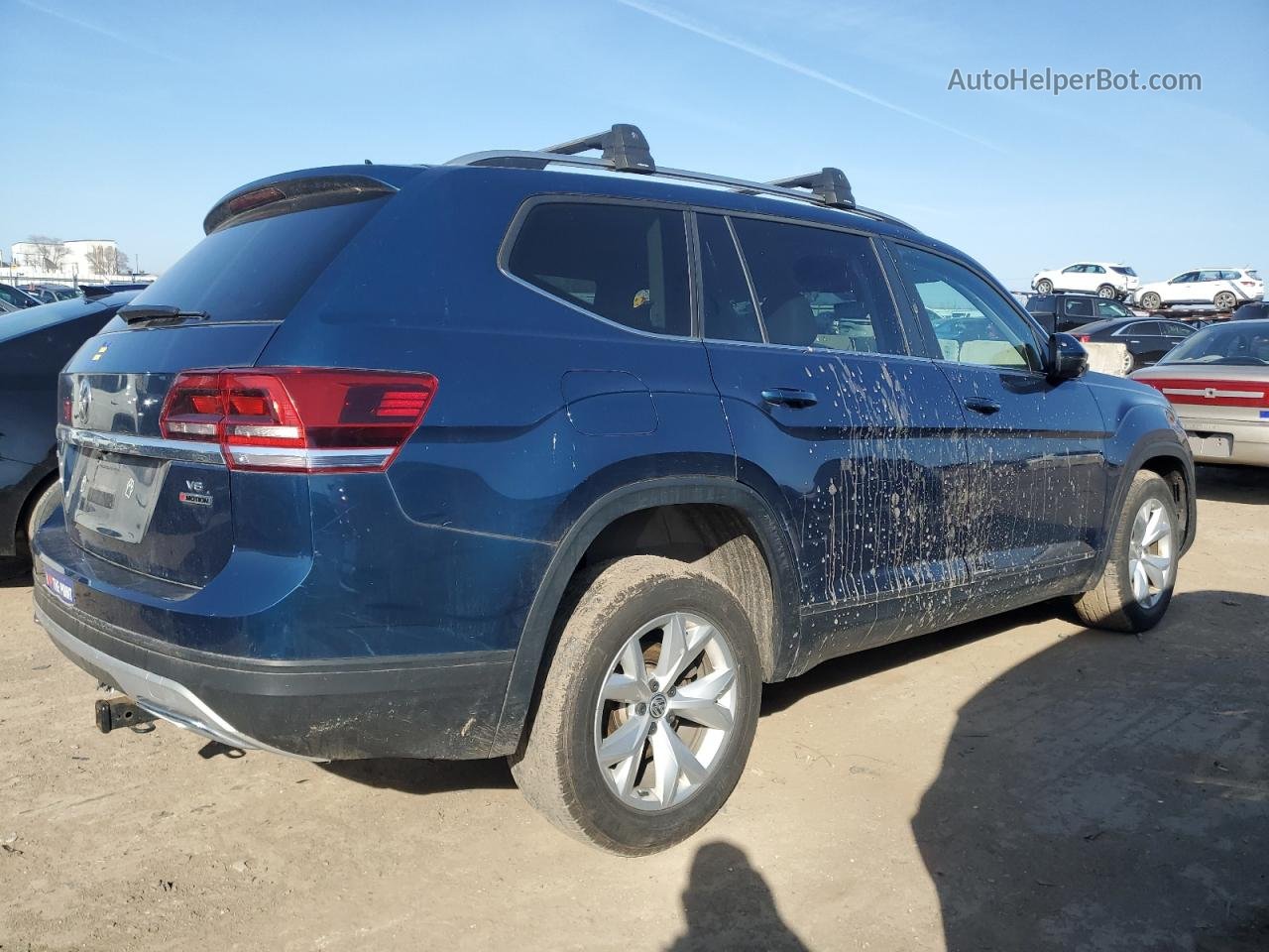 2018 Volkswagen Atlas Se Синий vin: 1V2KR2CA7JC541866