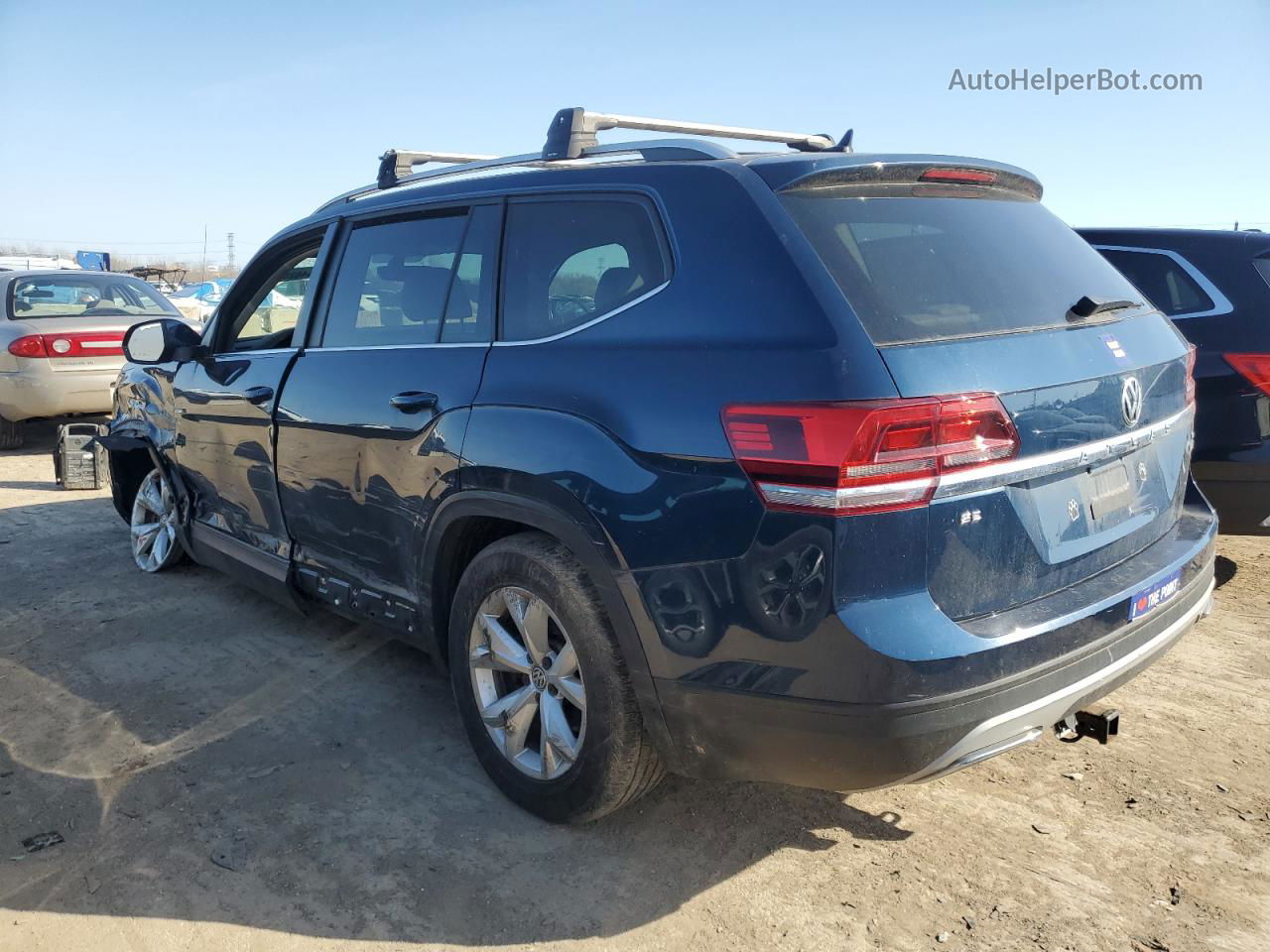 2018 Volkswagen Atlas Se Blue vin: 1V2KR2CA7JC541866