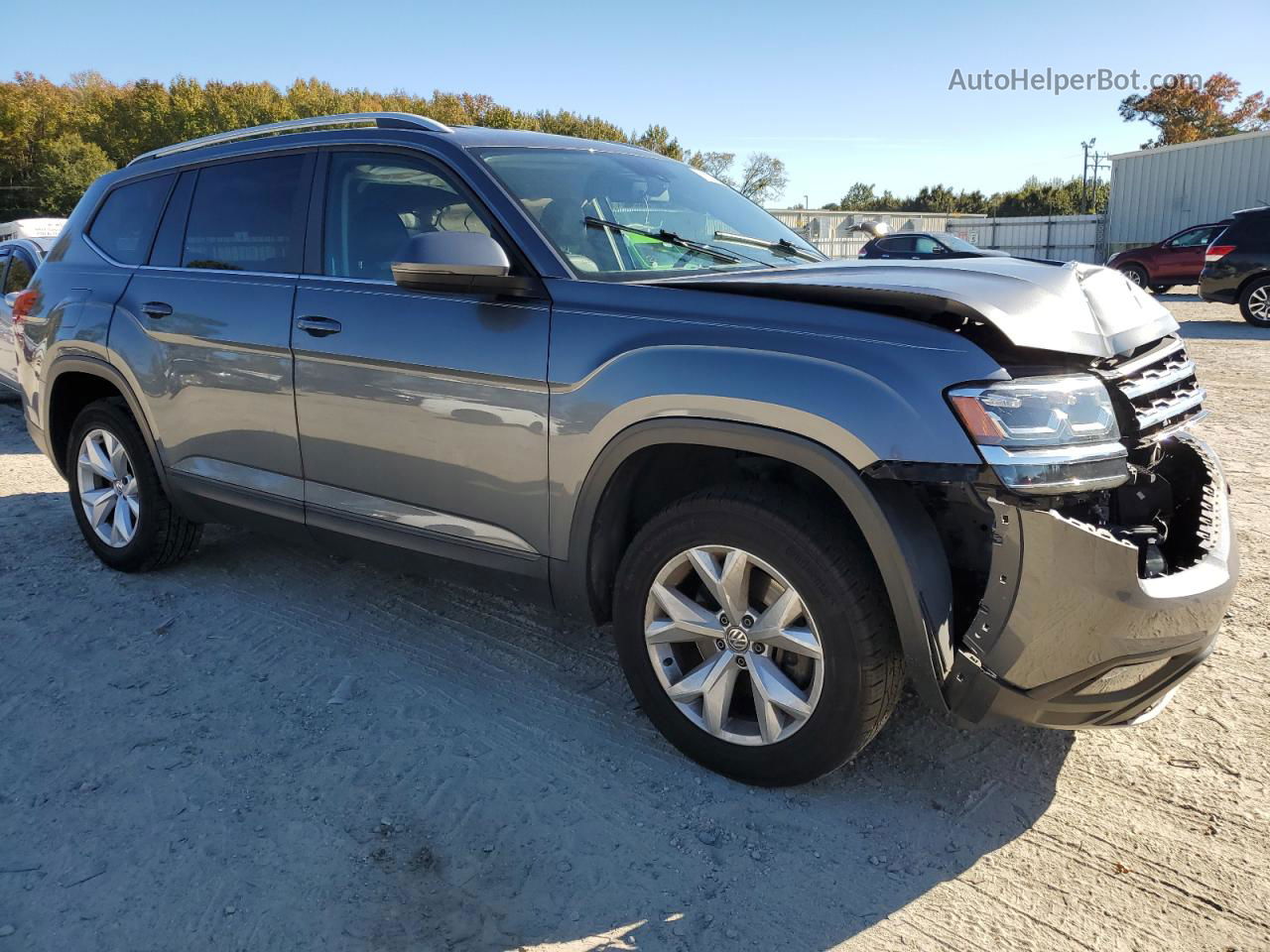 2018 Volkswagen Atlas Se Gray vin: 1V2KR2CA8JC509234