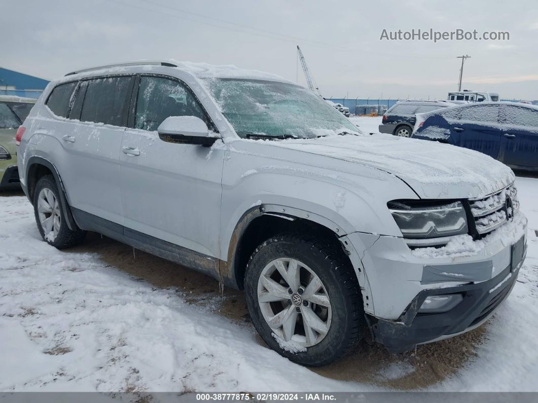 2018 Volkswagen Atlas 3.6l V6 Se Silver vin: 1V2KR2CA8JC515499