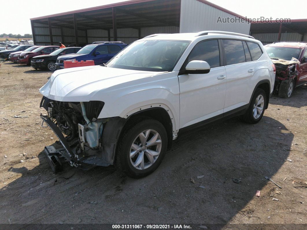 2018 Volkswagen Atlas 3.6l V6 Se White vin: 1V2KR2CA8JC517639