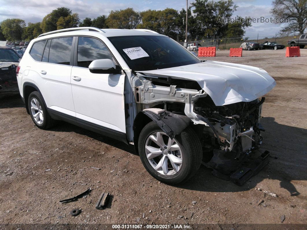 2018 Volkswagen Atlas 3.6l V6 Se White vin: 1V2KR2CA8JC517639