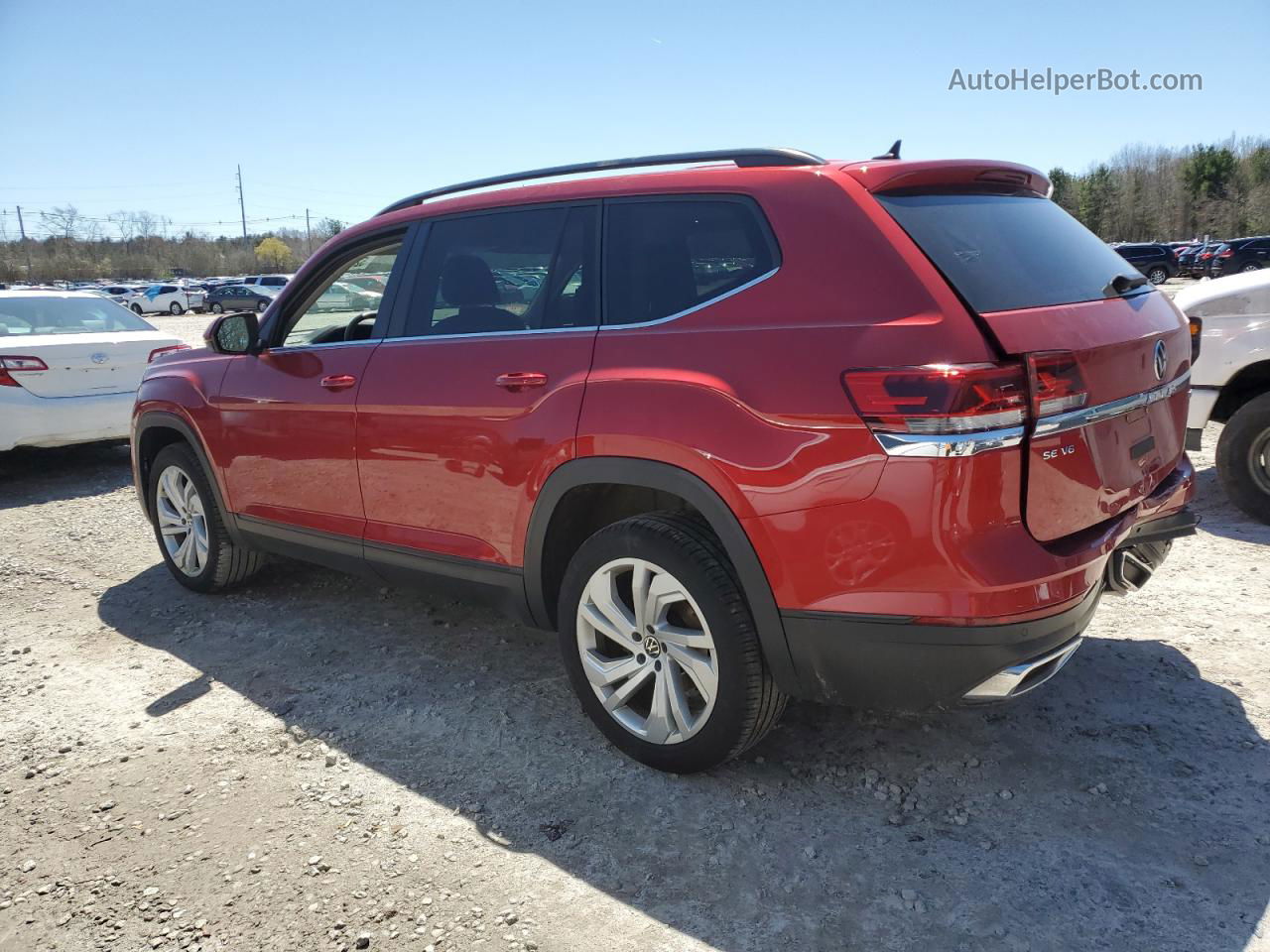 2021 Volkswagen Atlas Se Red vin: 1V2KR2CA8MC530797